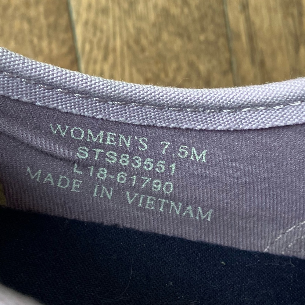 Sperry lilac women’s top-sider slip on shoes - Picture 9 of 9
